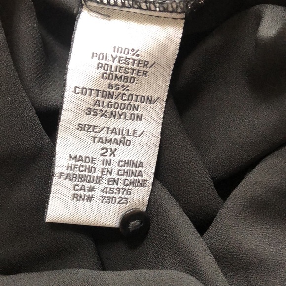 Black Lace Blouse - Picture 3 of 3